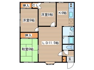 土生マンション　３の物件間取画像